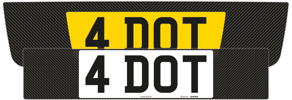 Bentley Flying Spur Carbon Signature & Classic Plate Set