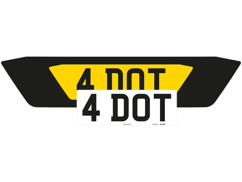 Audi TT Black Signature & Zero Plate Set