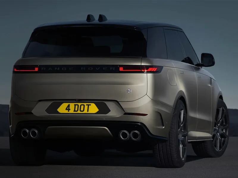 Range Rover Sport (2022 - 2024) Black Signature & Zero Plate Set