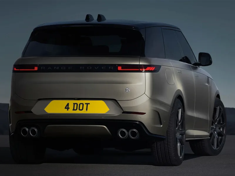 Range Rover Sport Reflective Signature & Classic Plate Set