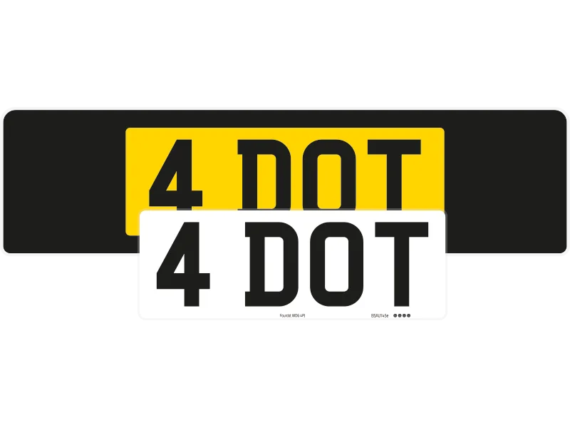 Range Rover Black Signature & Zero Plate Set