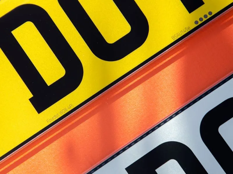 Universal Custom Number Plate Set