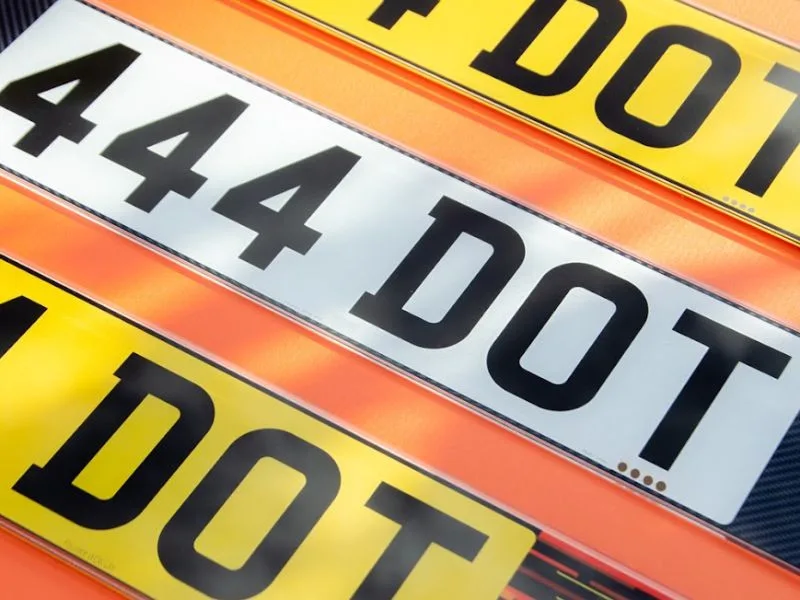 Universal Custom Number Plate Set