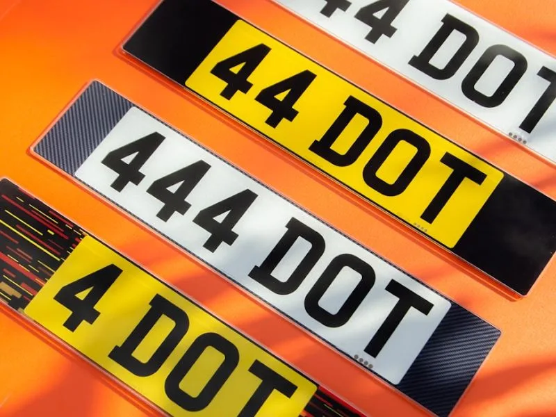 Universal Custom Number Plate Set