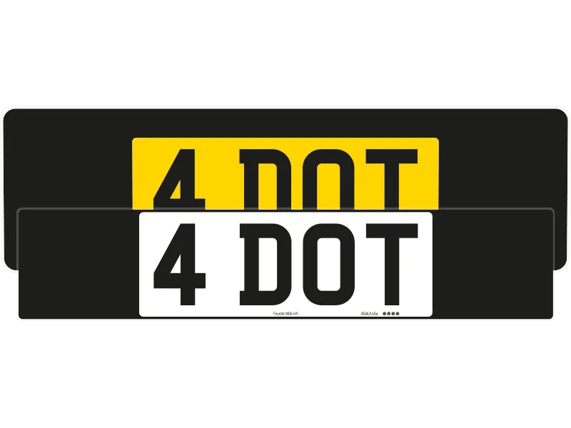 Defender Black Signature & Classic Plate Set