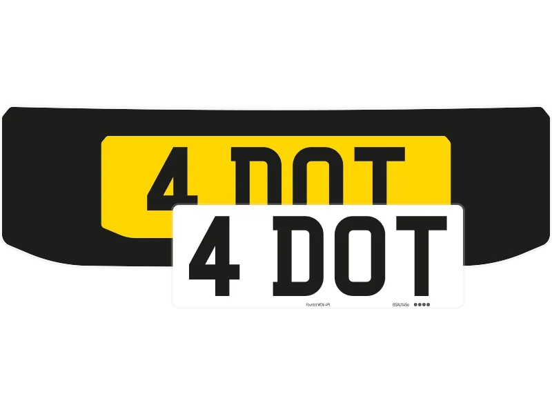 Discovery Sport Black Signature & Zero Plate Set