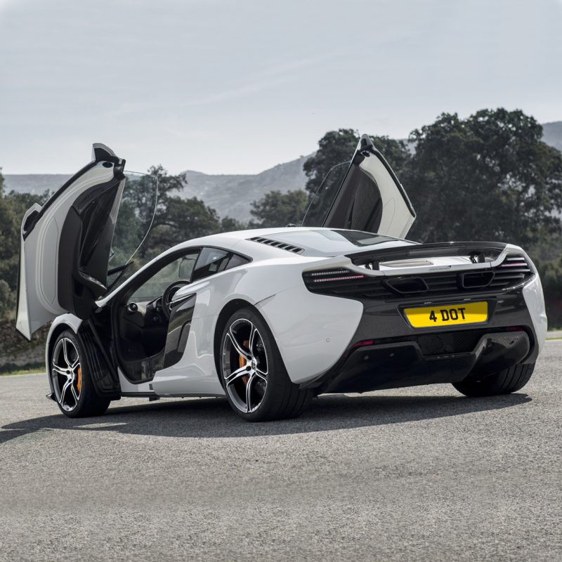 McLaren 650s Reflective Signature & Zero Plate Set