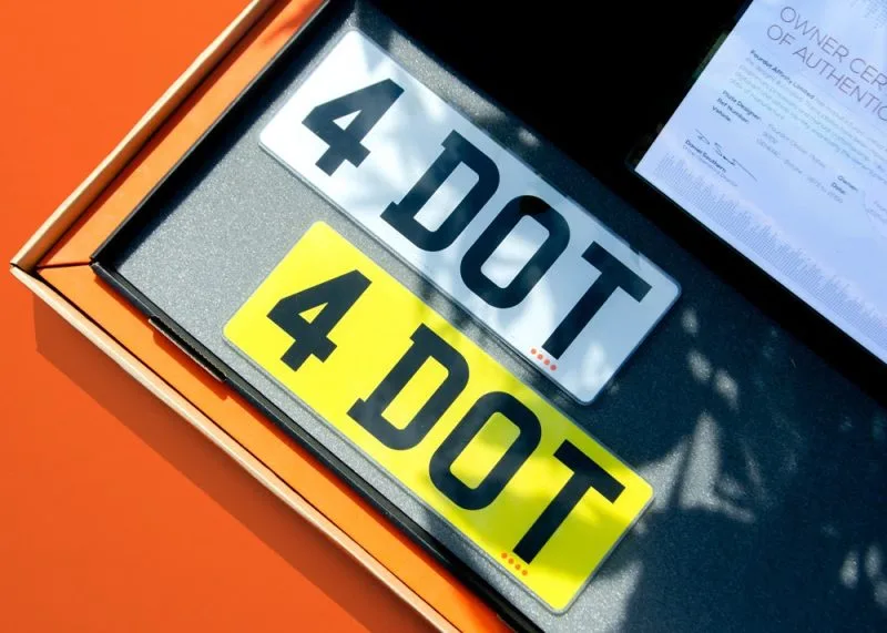 Short Number Plates in a premium packaged box.