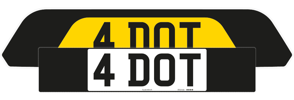 Porsche Cayenne Black Signature & Classic Plate Set