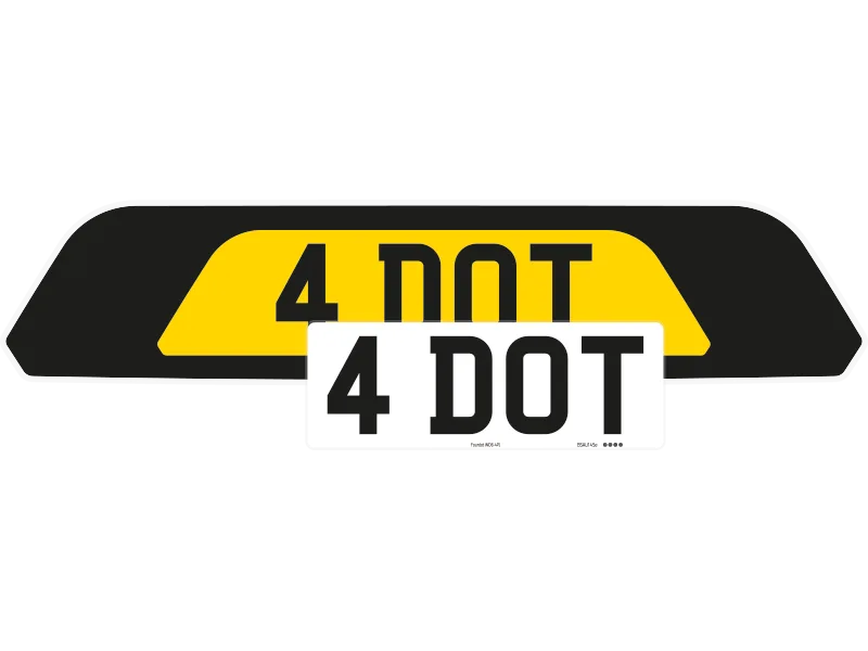 Porsche Cayenne Black Signature & Zero Plate Set