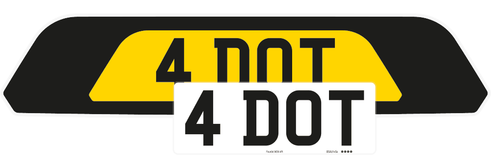 Porsche Cayenne Black Signature & Zero Plate Set