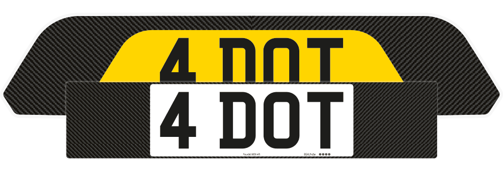 Porsche Cayenne Carbon Signature & Classic Plate Set