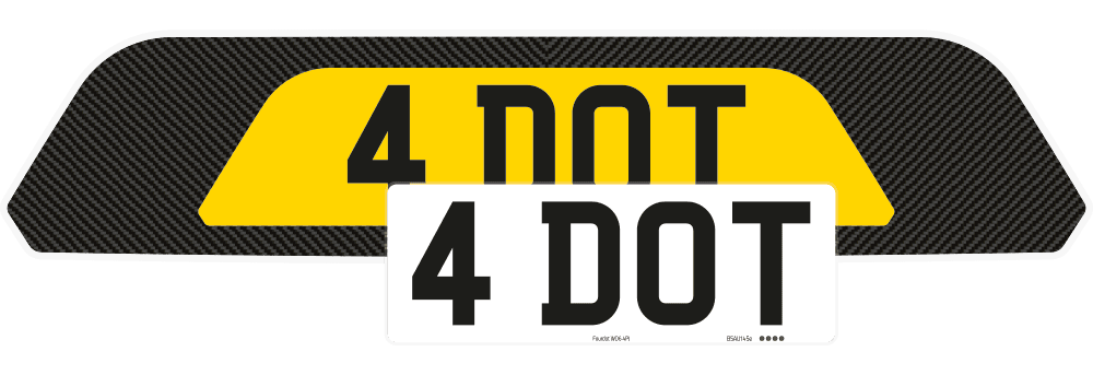 Porsche Cayenne Carbon Signature & Zero Plate Set