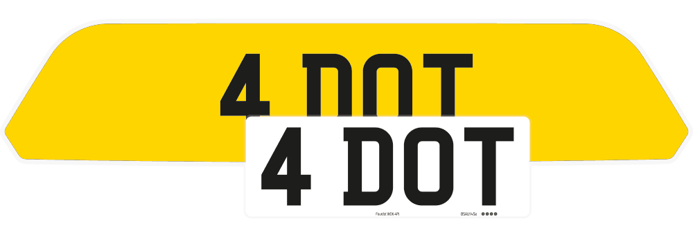 Porsche Cayenne Reflective Signature & Zero Plate Set