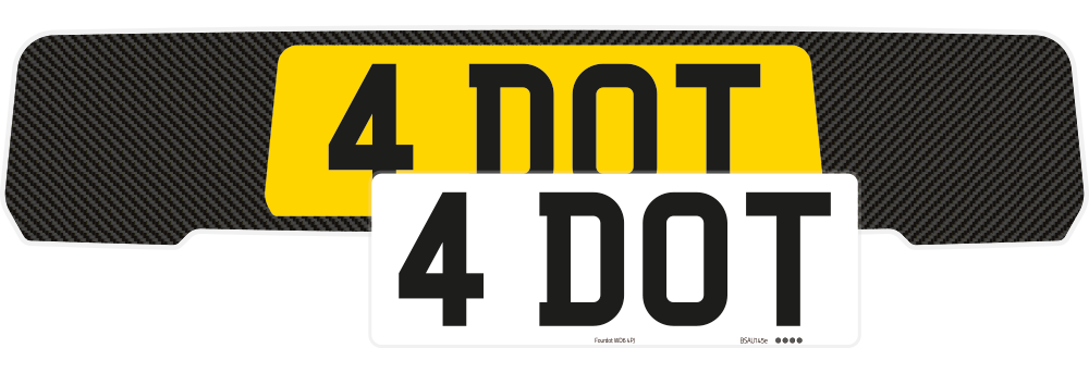 Porsche Macan Carbon Signature & Zero Plate Set