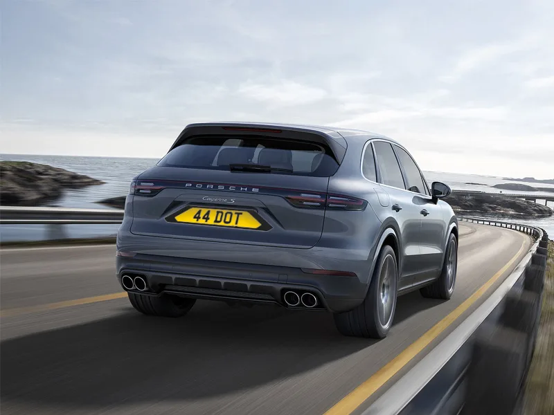Porsche Cayenne Black Signature & Zero Plate Set 2018-2022