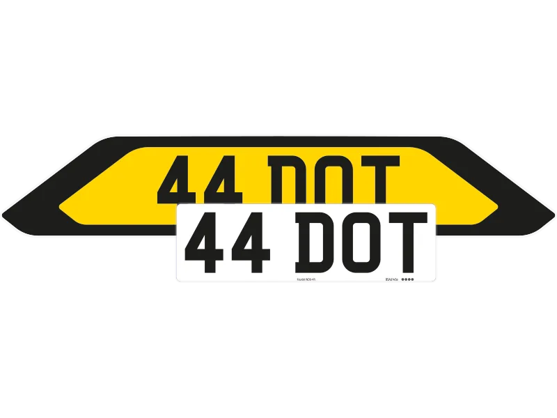 Porsche Cayenne Black Signature & Zero Plate Set 2018-2022