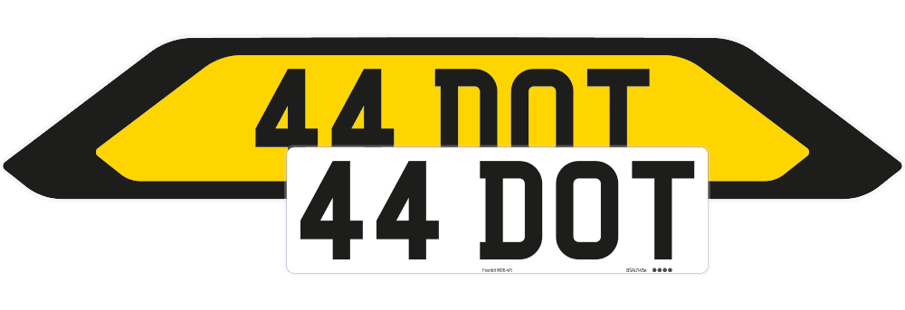 Porsche Cayenne Black Signature & Zero Plate Set 2018-2022