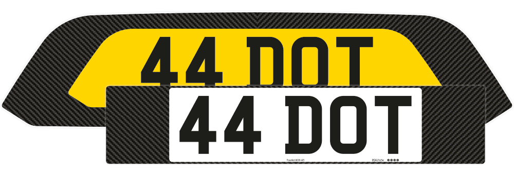 Porsche Cayman 718 Carbon Signature & Classic Plate Set