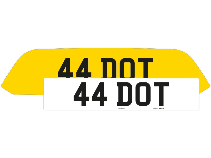 Porsche Cayman 718 Reflective Signature & Classic Plate Set