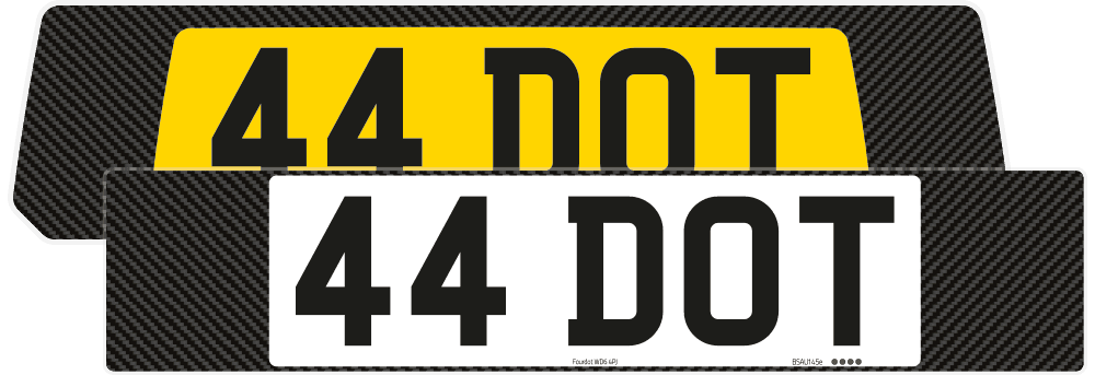 Porsche 911 Turbo Carbon Signature & Classic Plate Set