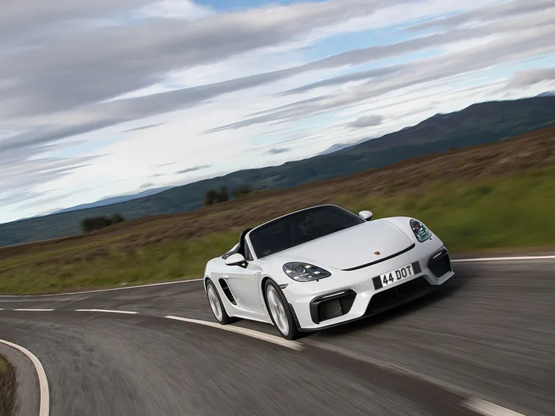 Porsche Boxster 718 Black Signature & Classic Plate Set