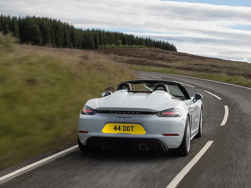 Porsche Boxster718 Reflective Signature & Zero Plate Set