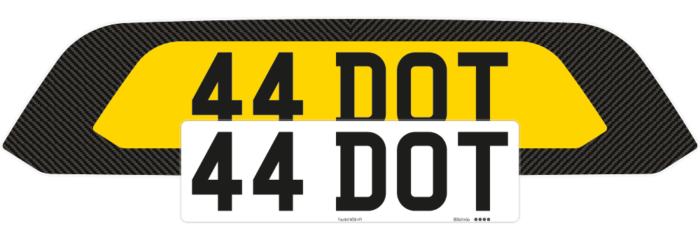 Porsche Cayman 718 Carbon Signature & Zero Plate Set