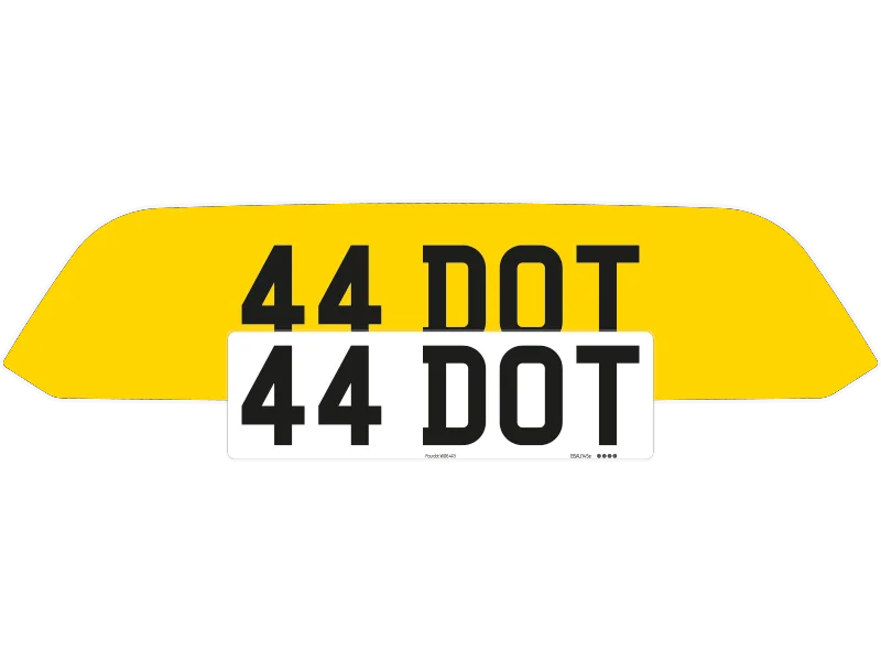 Porsche Boxster718 Reflective Signature & Zero Plate Set