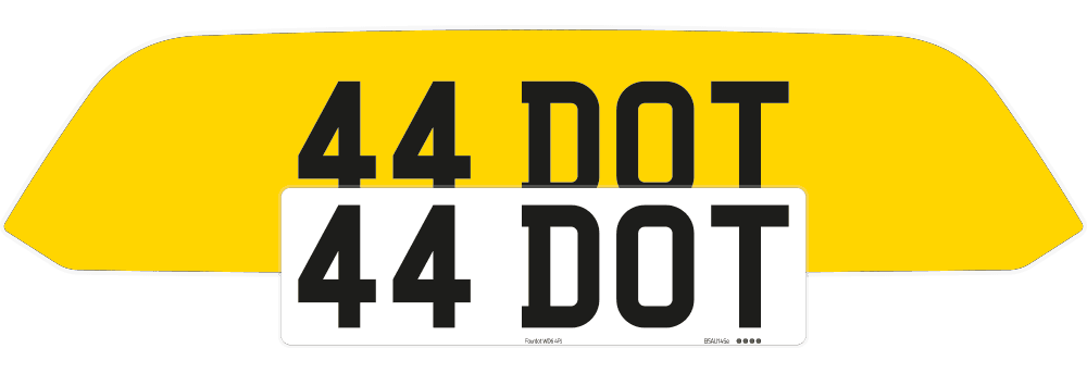 Porsche Cayman 718 Reflective Signature & Zero Plate Set