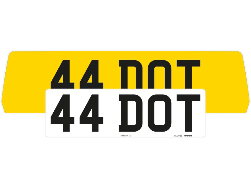 Porsche 911 GT3 Reflective Signature & Zero Plate Set