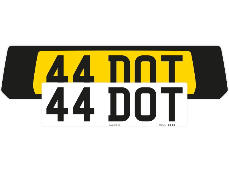 Porsche 911 Turbo Black Signature & Zero Plate Set