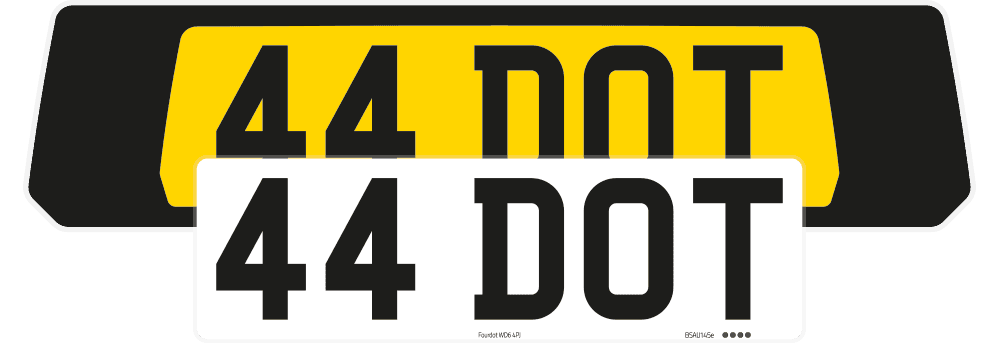 Porsche 911 Turbo Black Signature & Zero Plate Set