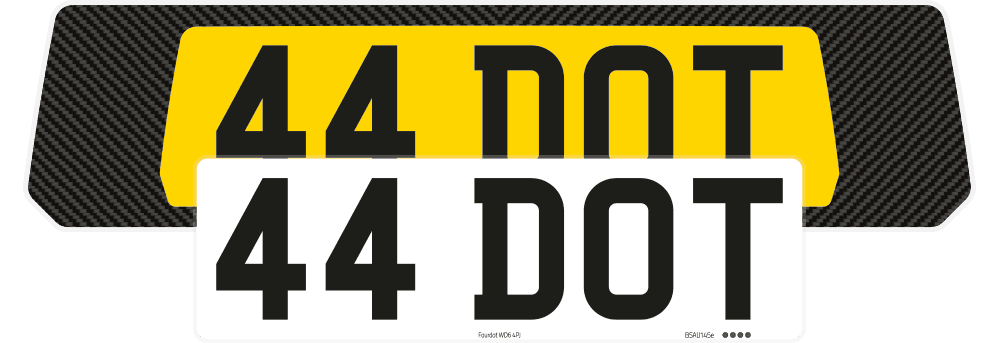 Porsche 911 Turbo Carbon Signature & Zero Plate Set