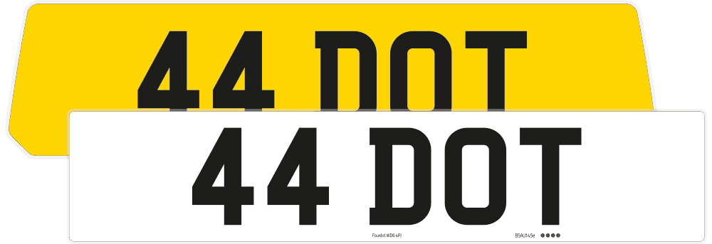 Porsche 911 Turbo Reflective Signature & Classic Plate Set