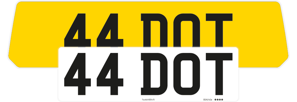 Porsche 911 Turbo Reflective Signature & Zero Plate Set