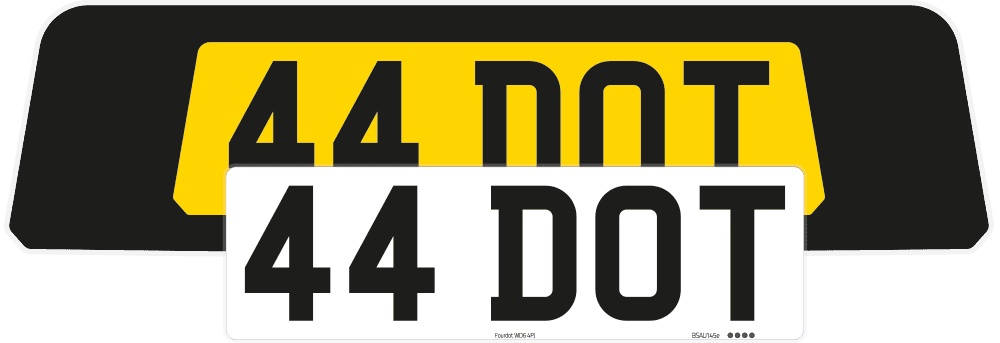 Porsche 911 Carrera Black Signature & Zero Plate Set