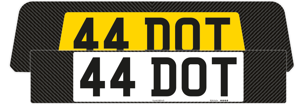 Porsche 911 Carrera Carbon Signature & Classic Plate Set