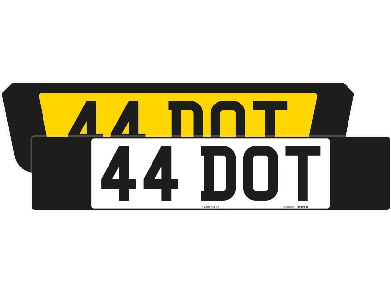 Ferrari F8 Black Signature & Classic Plate Set