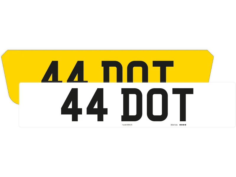 Ferrari F8 Reflective Signature & Classic Plate Set