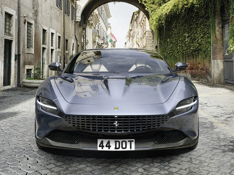 Ferrari Roma Reflective Signature & Zero Plate Set