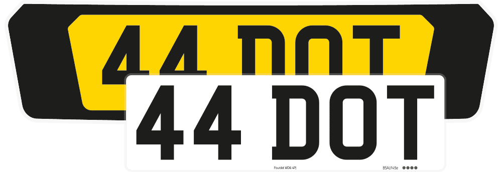 Ferrari Purosangue Black Signature & Zero Plate Set