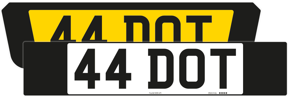 Ferrari F8 Black Signature & Classic Plate Set