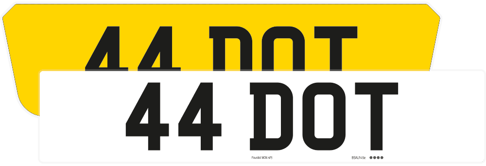 Ferrari F8 Reflective Signature & Classic Plate Set