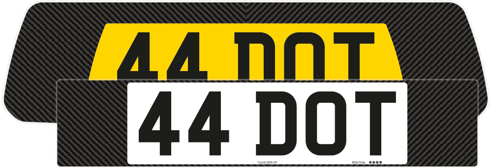 Porsche 911 Carerra GTS Carbon Signature & Classic Plate Set