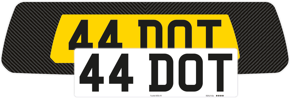 Porsche 911 Carerra GTS Carbon Signature & Zero Plate Set