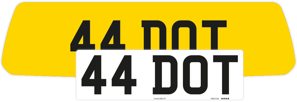 Porsche 911 Carerra GTS Reflective Signature & Zero Plate Set