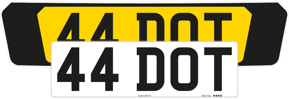 Ferrari Roma Black Signature & Zero Plate Set