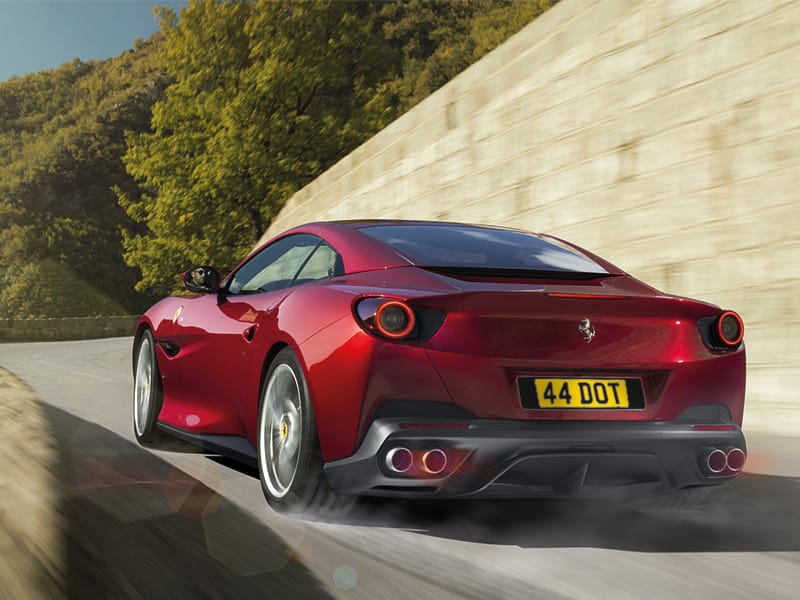 Ferrari Portofino Black Signature & Classic Plate Set