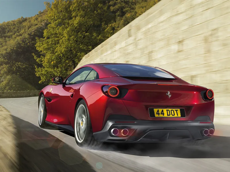 Ferrari Portofino Black Signature & Classic Plate Set